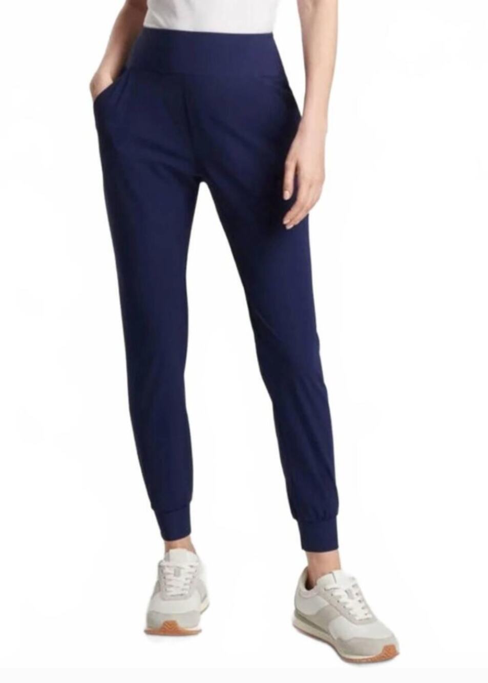 Peter Millar Womens Stellar Performance Jogger Pants Golf Navy Blue Size Medium